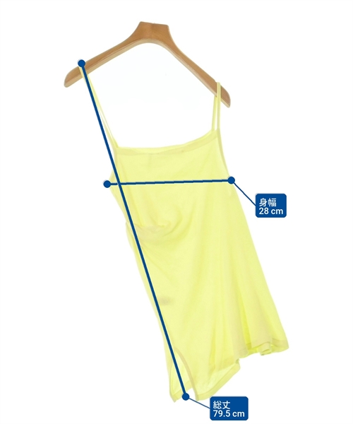 HELMUT LANG（ヘルムートラング）タンクトップ 黄 サイズ:XS レディース/2200608766089