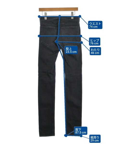 HELMUT LANG（ヘルムートラング）デニムパンツ 黒 サイズ:24(S位) レディース/2200674642041