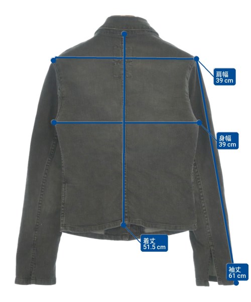 HELMUT LANG（ヘルムートラング）デニムジャケット グレー サイズ:40(M位) レディース/2200677175027