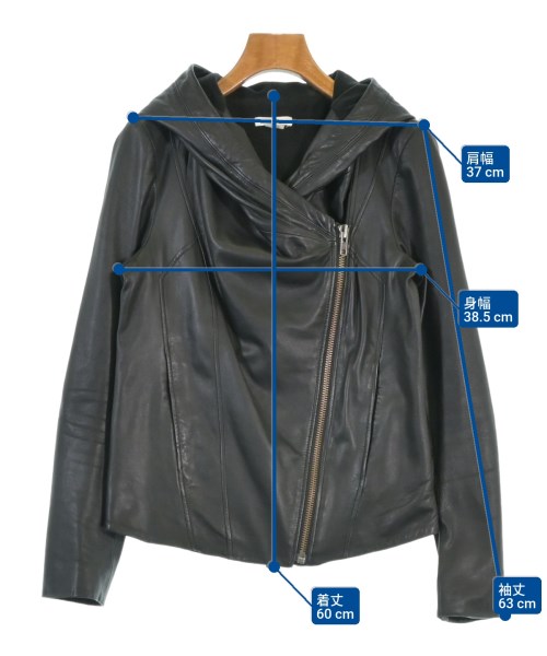 HELMUT LANG（ヘルムートラング）ライダース 黒 サイズ:S レディース/2200672501081