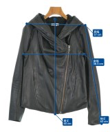 HELMUT LANG（ヘルムートラング）ライダース 黒 サイズ:S レディース/2200672501081