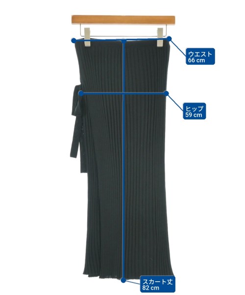 HELMUT LANG（ヘルムートラング）ロング・マキシ丈スカート 黒 サイズ:S レディース/2200674908062