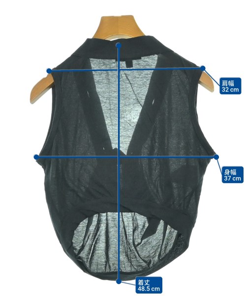 HELMUT LANG（ヘルムートラング）ノースリーブ 黒 サイズ:38(S位) レディース/2200680475367