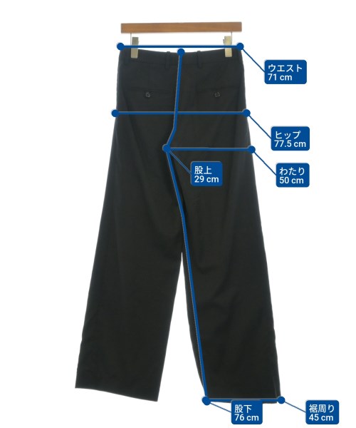 HELMUT LANG（ヘルムートラング）スラックス 黒 サイズ:00(L位) レディース/2200680652102