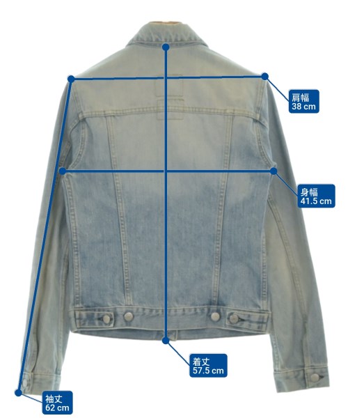 HELMUT LANG（ヘルムートラング）デニムジャケット 青 サイズ:38(M位) レディース/2200680837073