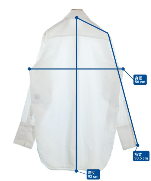 HELMUT LANG（ヘルムートラング）カジュアルシャツ 白 サイズ:S レディース/2200690636093