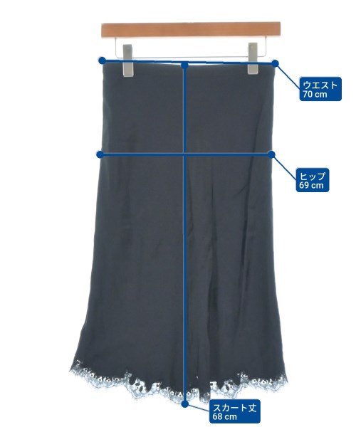 HELMUT LANG（ヘルムートラング）ロング・マキシ丈スカート 黒 サイズ:S レディース/2200690636147