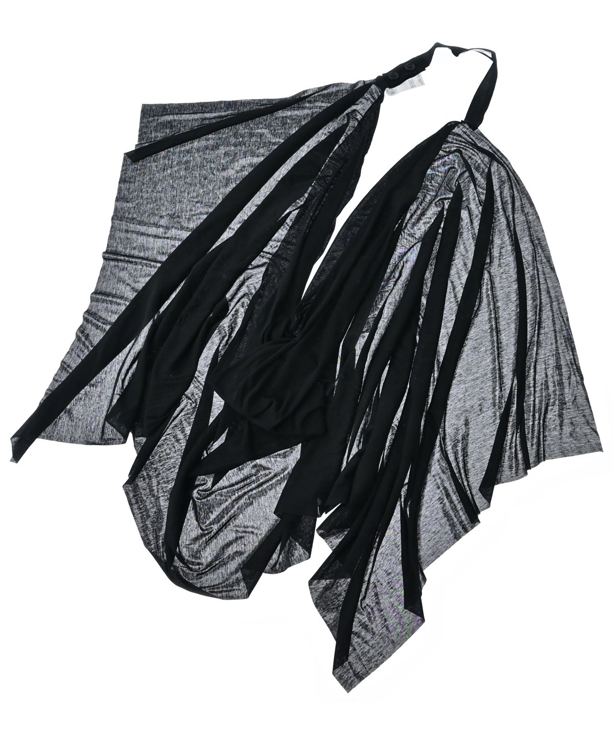 希少 ヘルムートラング HELMUT LANG ストール タイダイ柄 ショール HELMUT LANG（ヘルムートラング）ストール 黒 サイズ:F レディース