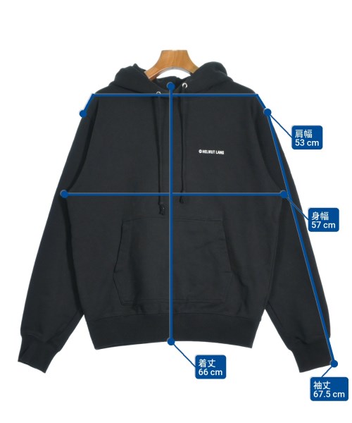 HELMUT LANG（ヘルムートラング）パーカー 黒 サイズ:M メンズ/2200660416090