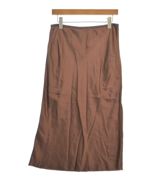 HELMUT LANG（ヘルムートラング）ひざ丈スカート 茶 サイズ:M レディース/2200714507057