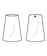HELMUT LANG（ヘルムートラング）ひざ丈スカート 茶 サイズ:M レディース/2200714507057