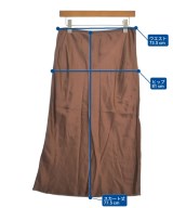 HELMUT LANG（ヘルムートラング）ひざ丈スカート 茶 サイズ:M レディース/2200714507057