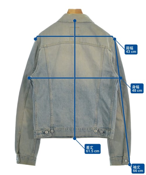 HELMUT LANG（ヘルムートラング）デニムジャケット 青 サイズ:46(XL位) レディース/2200717022014