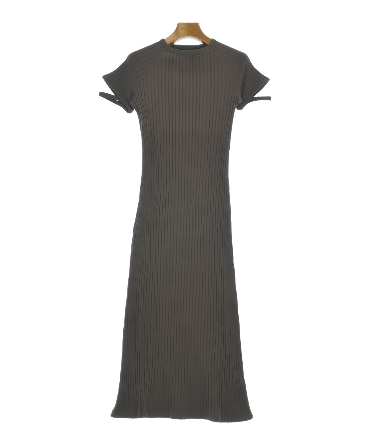 HELMUT LANG（ヘルムートラング）ワンピース 茶 サイズ:M レディース