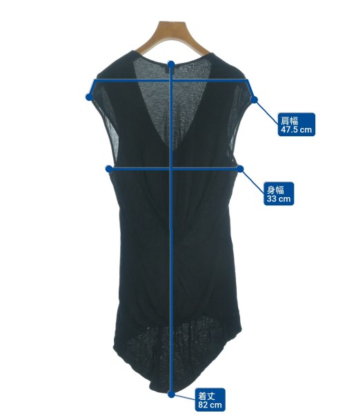 HELMUT LANG（ヘルムートラング）ノースリーブ 黒 サイズ:S レディース/2200643165069