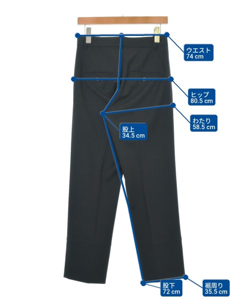 HELMUT LANG（ヘルムートラング）スラックス 黒 サイズ:0(XS位) レディース/2200704452121