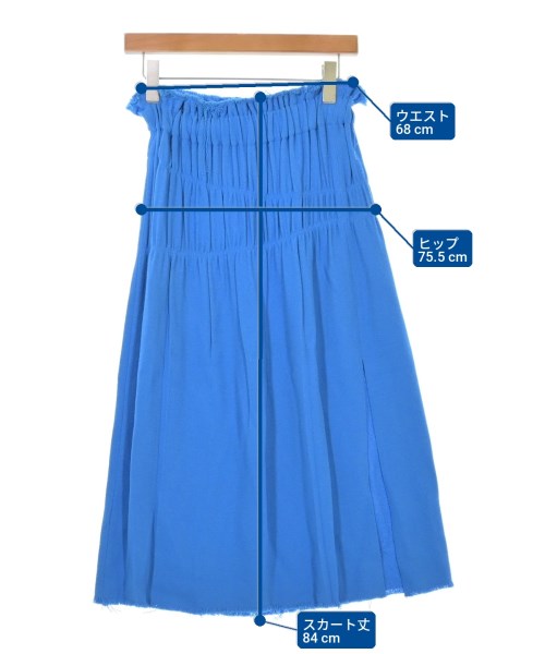 HELMUT LANG（ヘルムートラング）ロング・マキシ丈スカート 青 サイズ:2(M位) レディース/2200704452206