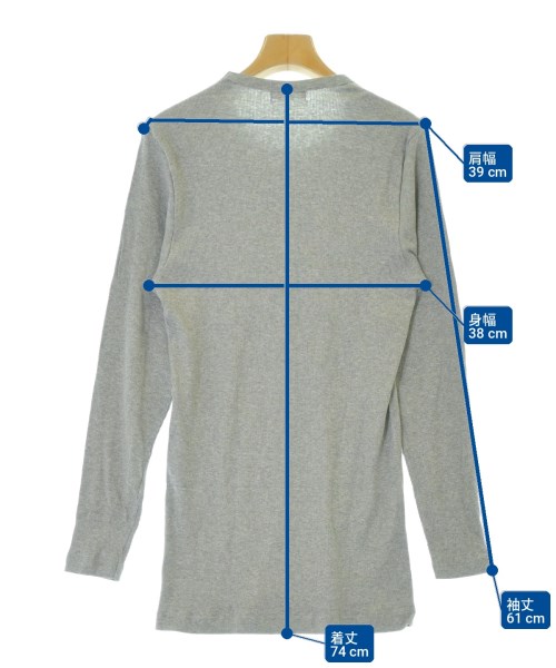 HELMUT LANG（ヘルムートラング）Tシャツ・カットソー グレー サイズ:L レディース/2200704225572