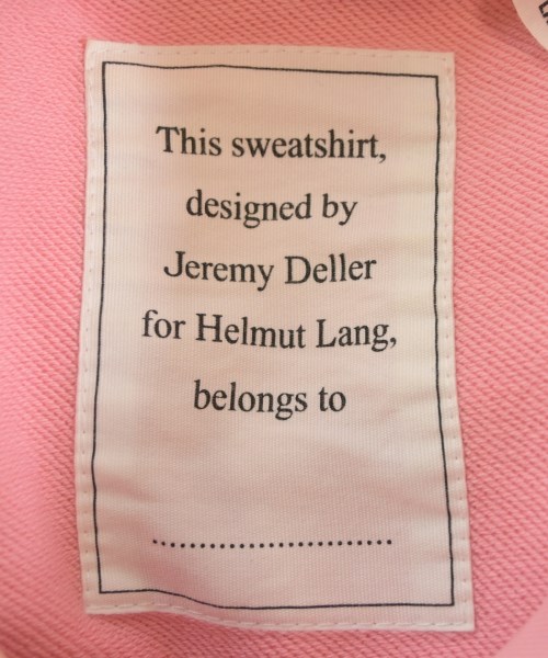 HELMUT LANG（ヘルムートラング）パーカー ピンク サイズ:M メンズ/2200725337100