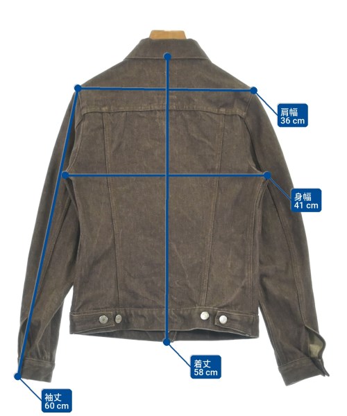HELMUT LANG（ヘルムートラング）デニムジャケット 茶 サイズ:36(XS位) レディース/2200726292057
