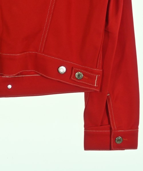 HELMUT LANG（ヘルムートラング）デニムジャケット 赤 サイズ:S レディース/2200683669091
