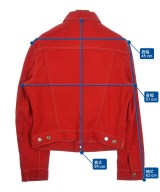HELMUT LANG（ヘルムートラング）デニムジャケット 赤 サイズ:S レディース/2200683669091