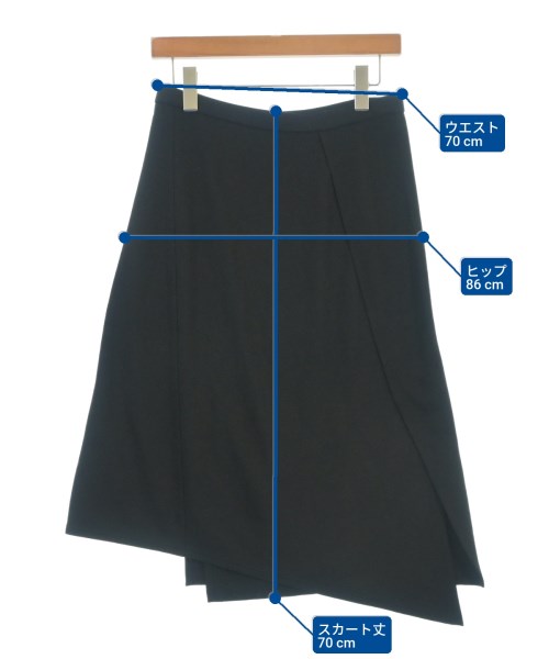 HELMUT LANG（ヘルムートラング）ロング・マキシ丈スカート 黒 サイズ:L レディース/2200682822091