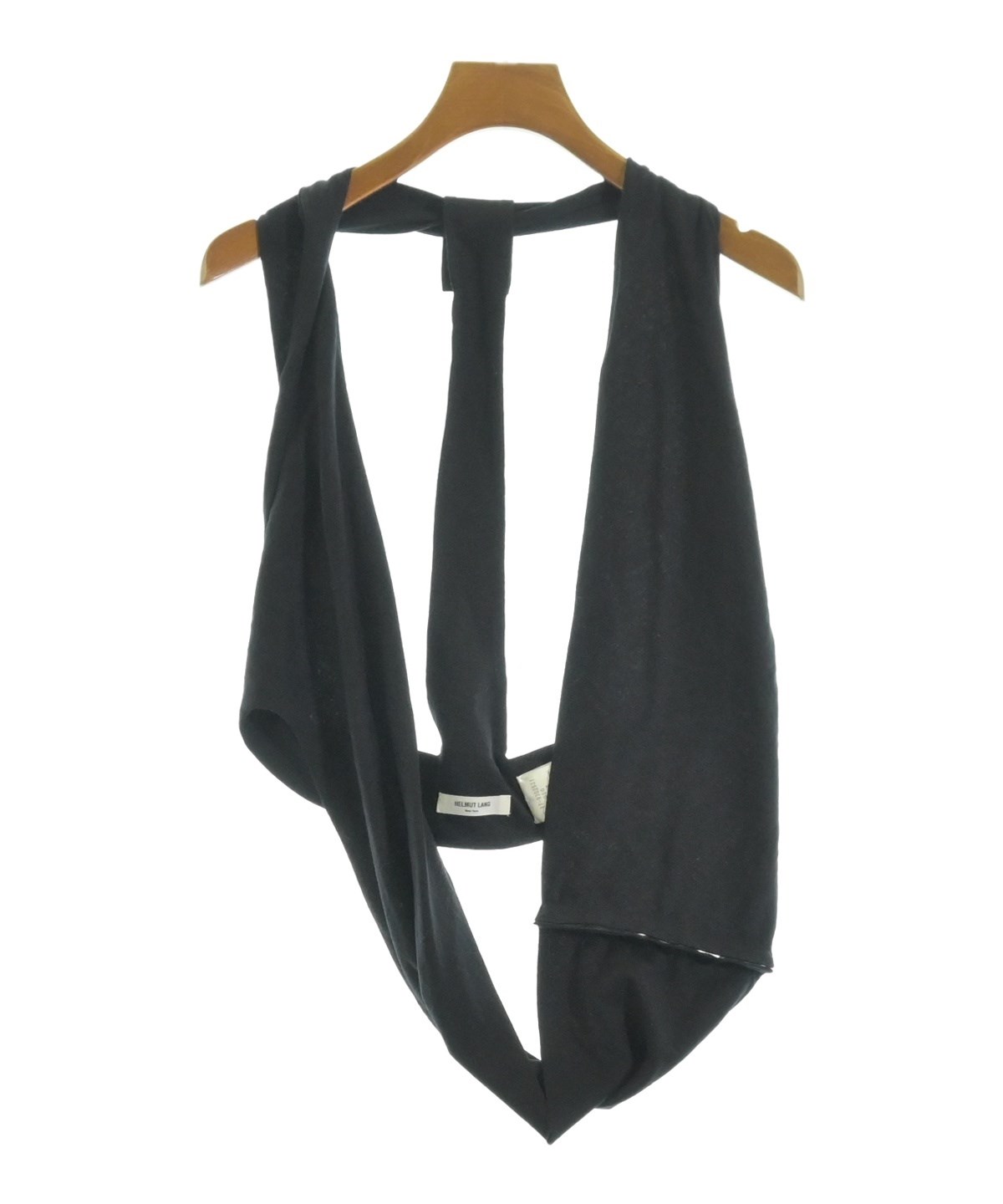 HELMUT LANG（ヘルムートラング）ベスト 黒 サイズ:XS/S レディース