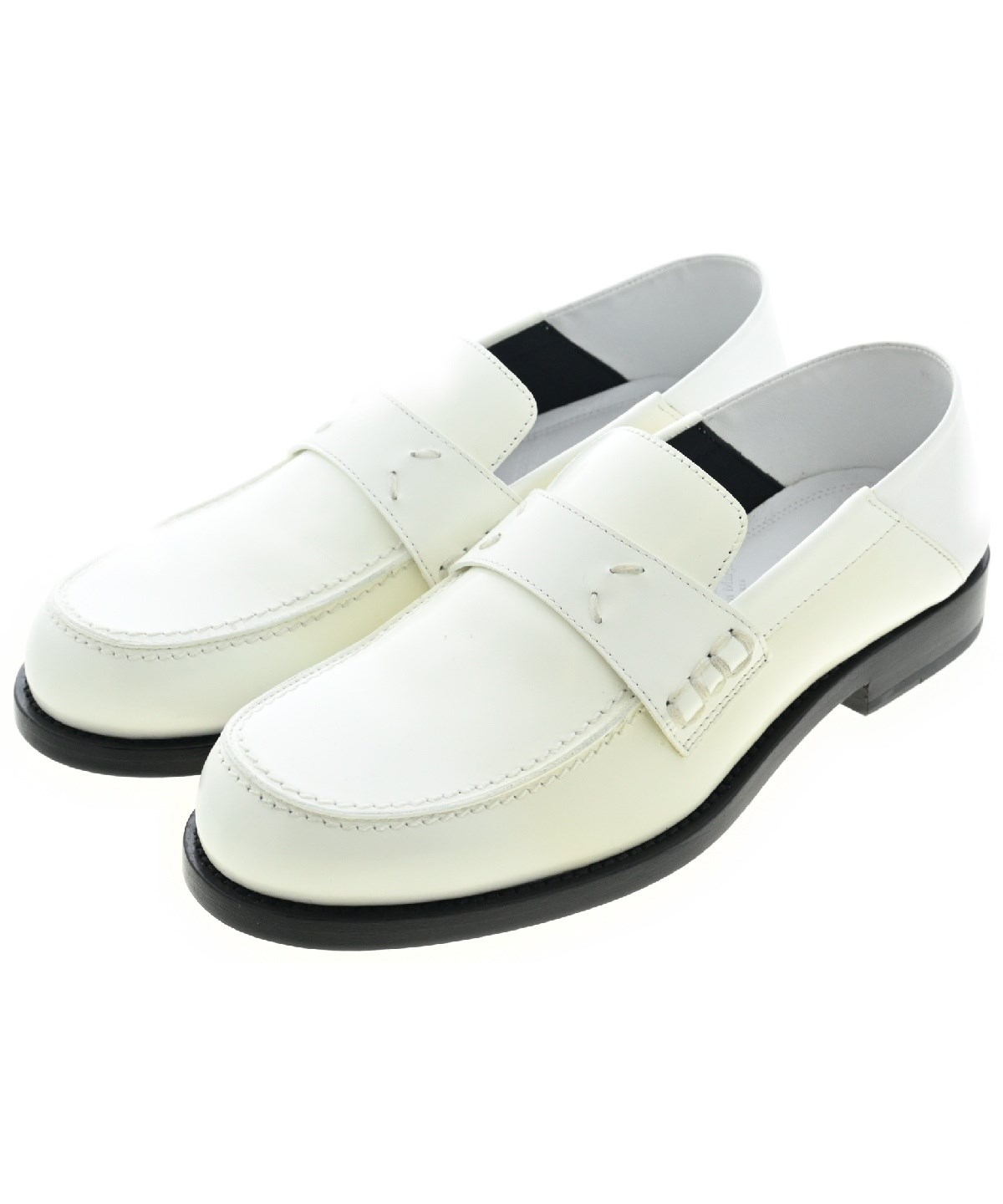 未使用品　メゾンマルジェラ　4ステッチ　ローファー　ホワイト　37 Maison Margiela（旧Maison Martin Margiela） - MAISON