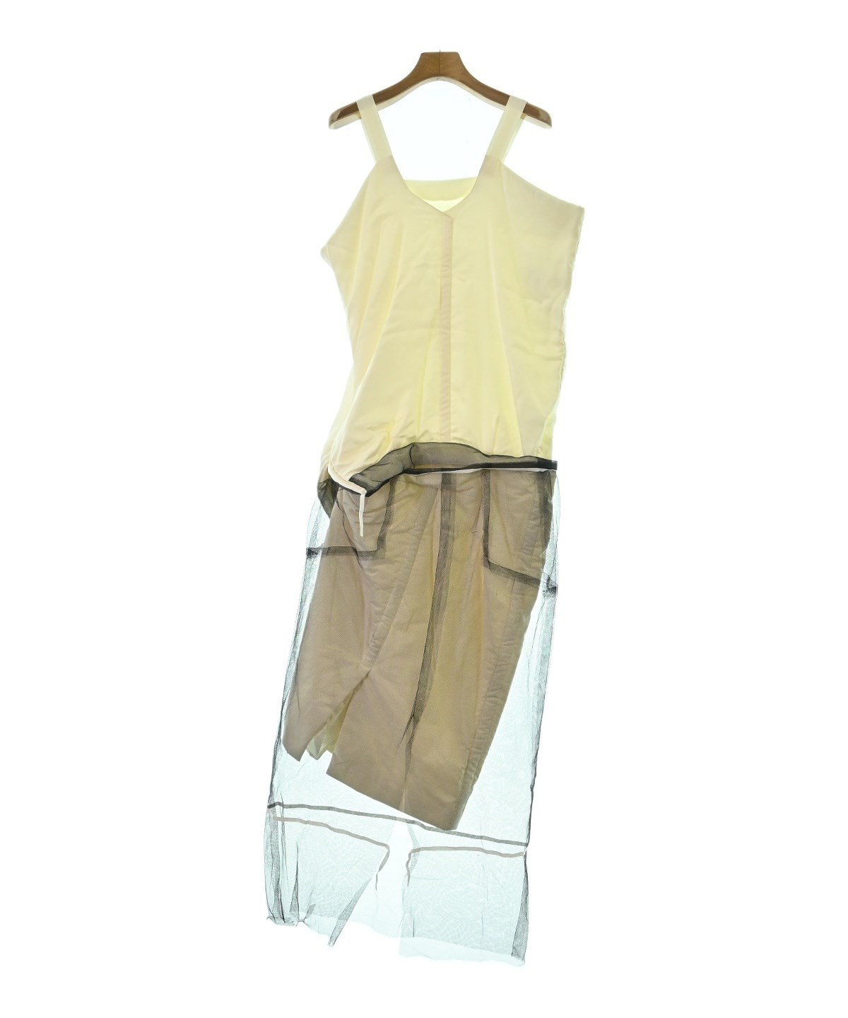 本人期 マルジェラ 白タグ メッシュ切替ワンピース ここのえ期 Maison Margiela（メゾンマルジェラ）ワンピース 白 サイズ:36(XS位