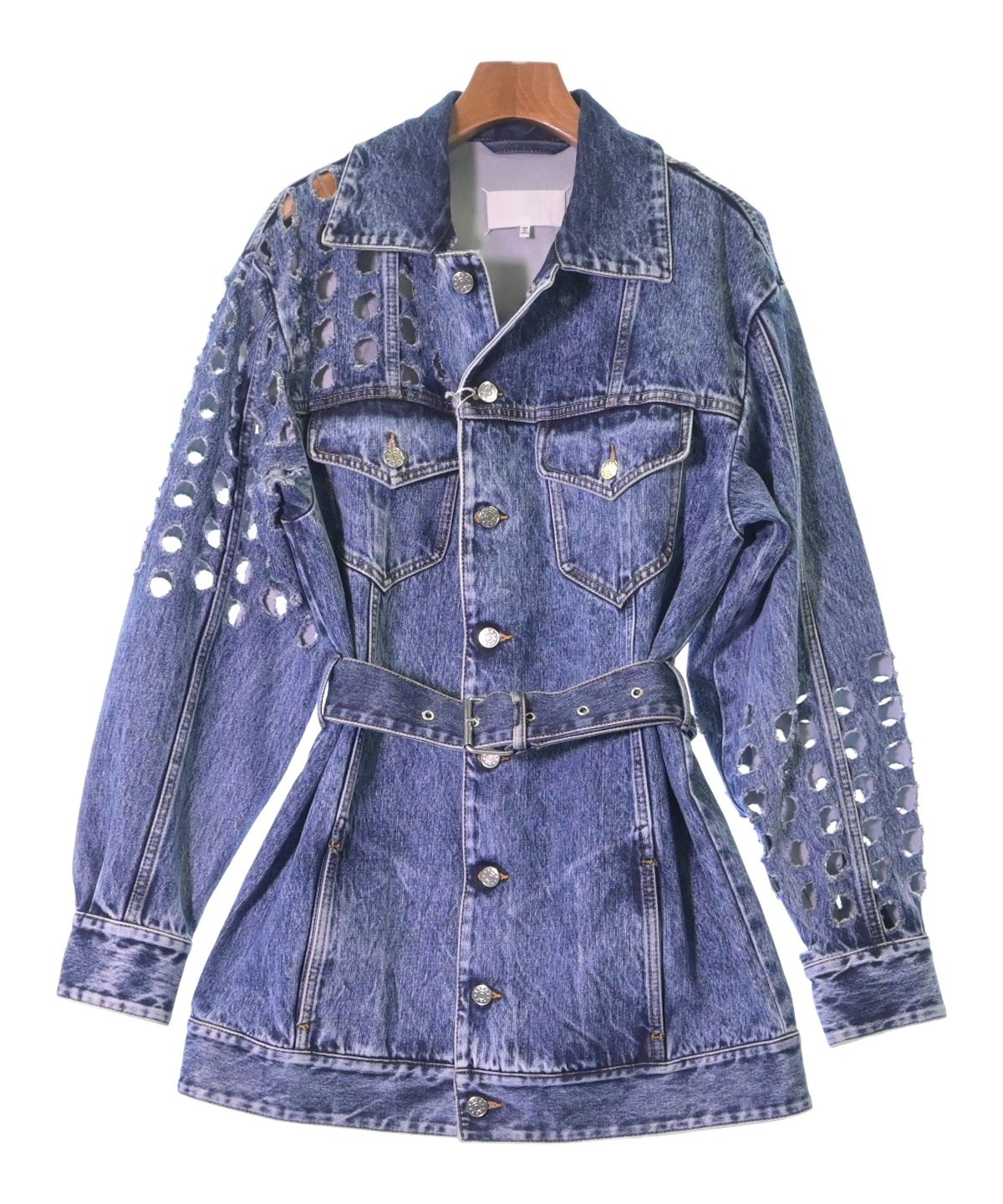 【試着のみ】マルジェラ デニムジャケット 40 Maison Margiela Maison Margiela（メゾンマルジェラ）デニムジャケット 青 サイズ:40(M