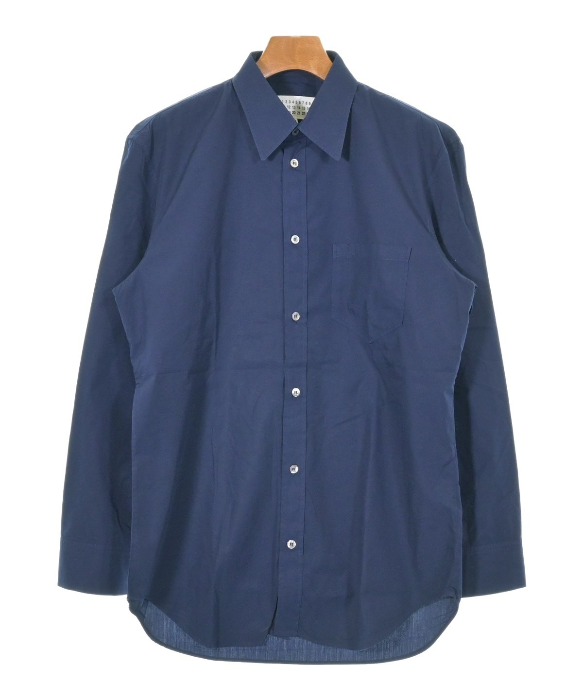 Maison Margiela（メゾンマルジェラ）ドレスシャツ 紺 サイズ:40(L位