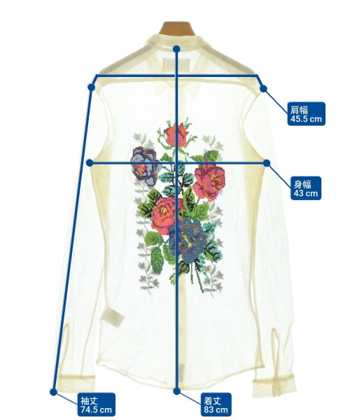 Maison Margiela（メゾンマルジェラ）カジュアルシャツ ベージュ サイズ:48(L位) メンズ/2200594329343