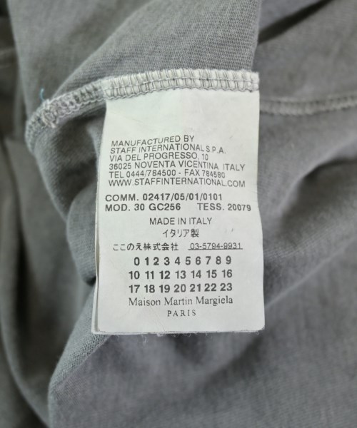 Maison Margiela（メゾンマルジェラ）Tシャツ・カットソー グレー サイズ:48(L位) メンズ/2200623679043