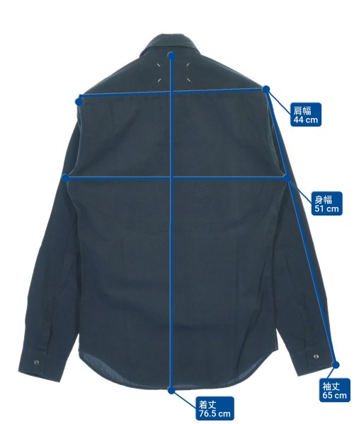 Maison Margiela（メゾンマルジェラ）カジュアルシャツ 紺 サイズ:39(M位) メンズ/2200637974097