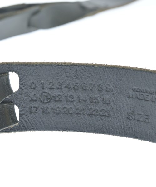 Maison Margiela（メゾンマルジェラ）ベルト 黒 サイズ:- メンズ/2200624018131