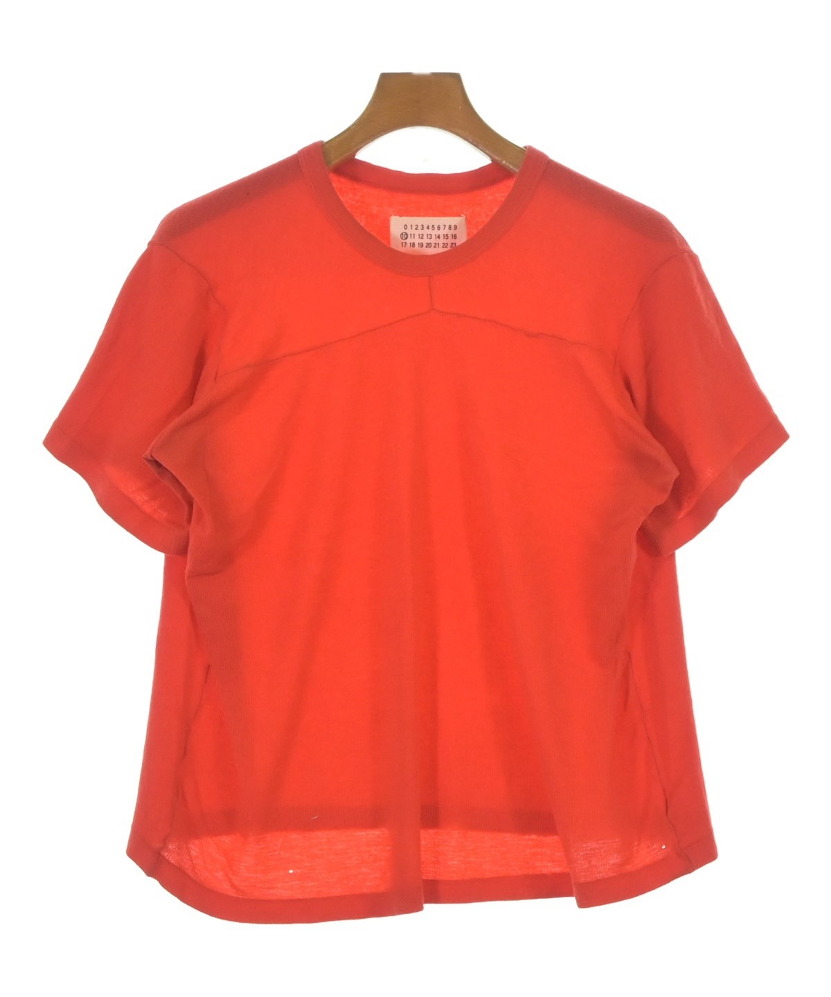 Maison Margiela オレンジ Tシャツ ビックT マルジェラ Maison Margiela（メゾンマルジェラ）Tシャツ・カットソー 赤 サイズ:M