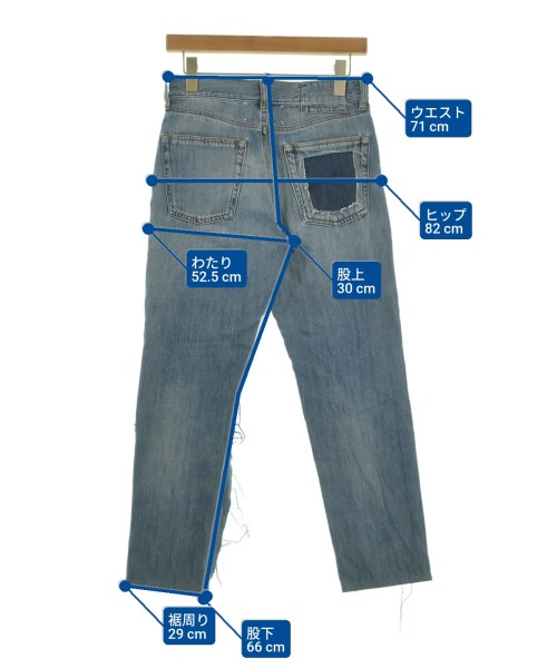 Maison Margiela（メゾンマルジェラ）デニムパンツ 青 サイズ:38(S位) レディース/2200625880263