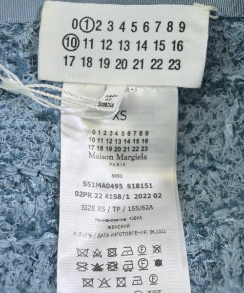 Maison Margiela（メゾンマルジェラ）ひざ丈スカート 青 サイズ:XS レディース/2200639558035