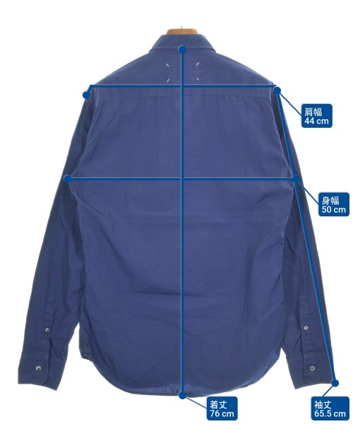 Maison Margiela（メゾンマルジェラ）カジュアルシャツ 紺 サイズ:39(M位) メンズ/2200638580044