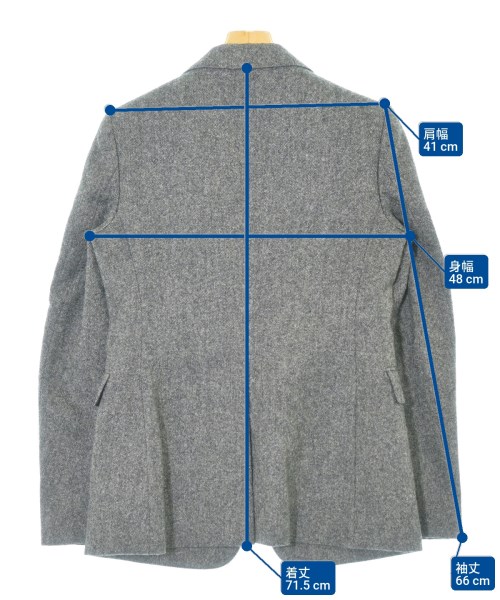 Maison Margiela（メゾンマルジェラ）テーラードジャケット グレー サイズ:44(L位) レディース/2200640654023