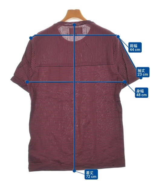 Maison Margiela（メゾンマルジェラ）Tシャツ・カットソー 赤 サイズ:50(XL位) メンズ/2200627283277
