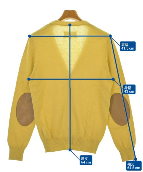 Maison Margiela（メゾンマルジェラ）カーディガン 黄 サイズ:S メンズ/2200642505057