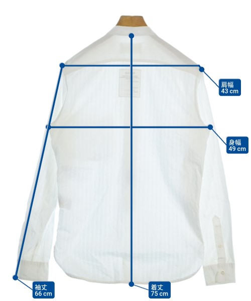 Maison Margiela（メゾンマルジェラ）カジュアルシャツ 白 サイズ:44(S位) メンズ/2200642895066