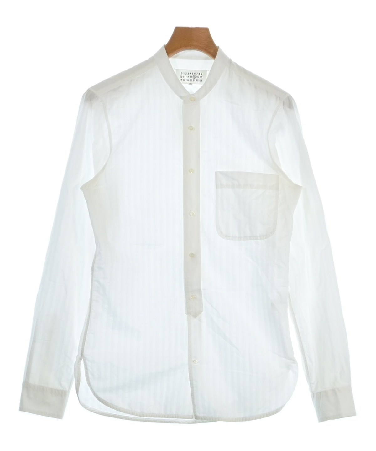 Maison Margiela ホワイトシャツ 10aw Maison Margiela（メゾンマルジェラ）カジュアルシャツ 白 サイズ:44(S