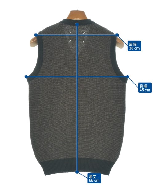 Maison Margiela（メゾンマルジェラ）ベスト 茶 サイズ:L メンズ/2200643488076