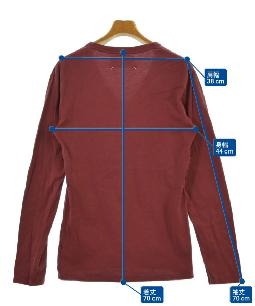 Maison Margiela（メゾンマルジェラ）Tシャツ・カットソー 赤 サイズ:46(M位) メンズ/2200644309035