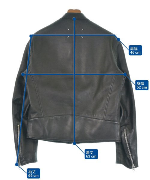 Maison Margiela（メゾンマルジェラ）ライダース 黒 サイズ:46(M位) メンズ/2200644396196