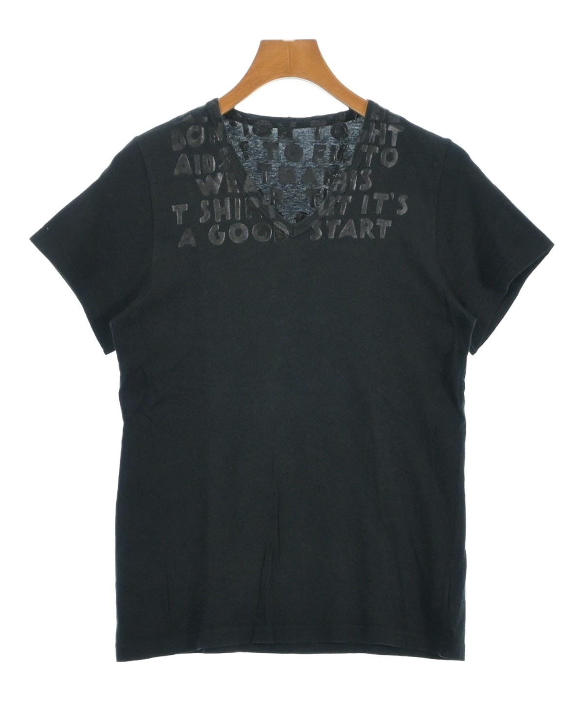 Maison Margiela 黒 Tシャツ Maison Margiela メゾンマルジェラ クルーネック Tシャツ