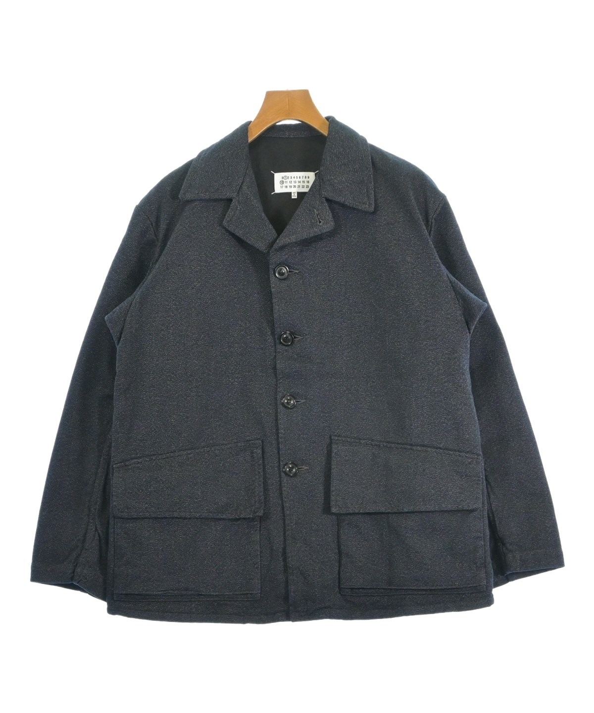 イタリア製　メゾンマルジェラ　ダークグレー　ウールジャケット Maison Margiela（メゾンマルジェラ）ジャケット 紺 サイズ:42(XS位